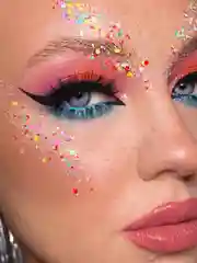 Queridos Glitters. Глиттергель. Блёстки для лица и тела. Цвет "Кэнди" 3 мл