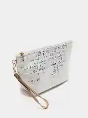 Розовый косметичка с блестками и зеркалом