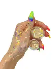Queridos Glitters. Глиттергель. Блёстки для лица и тела. Цвет "Нирвана" 3 мл