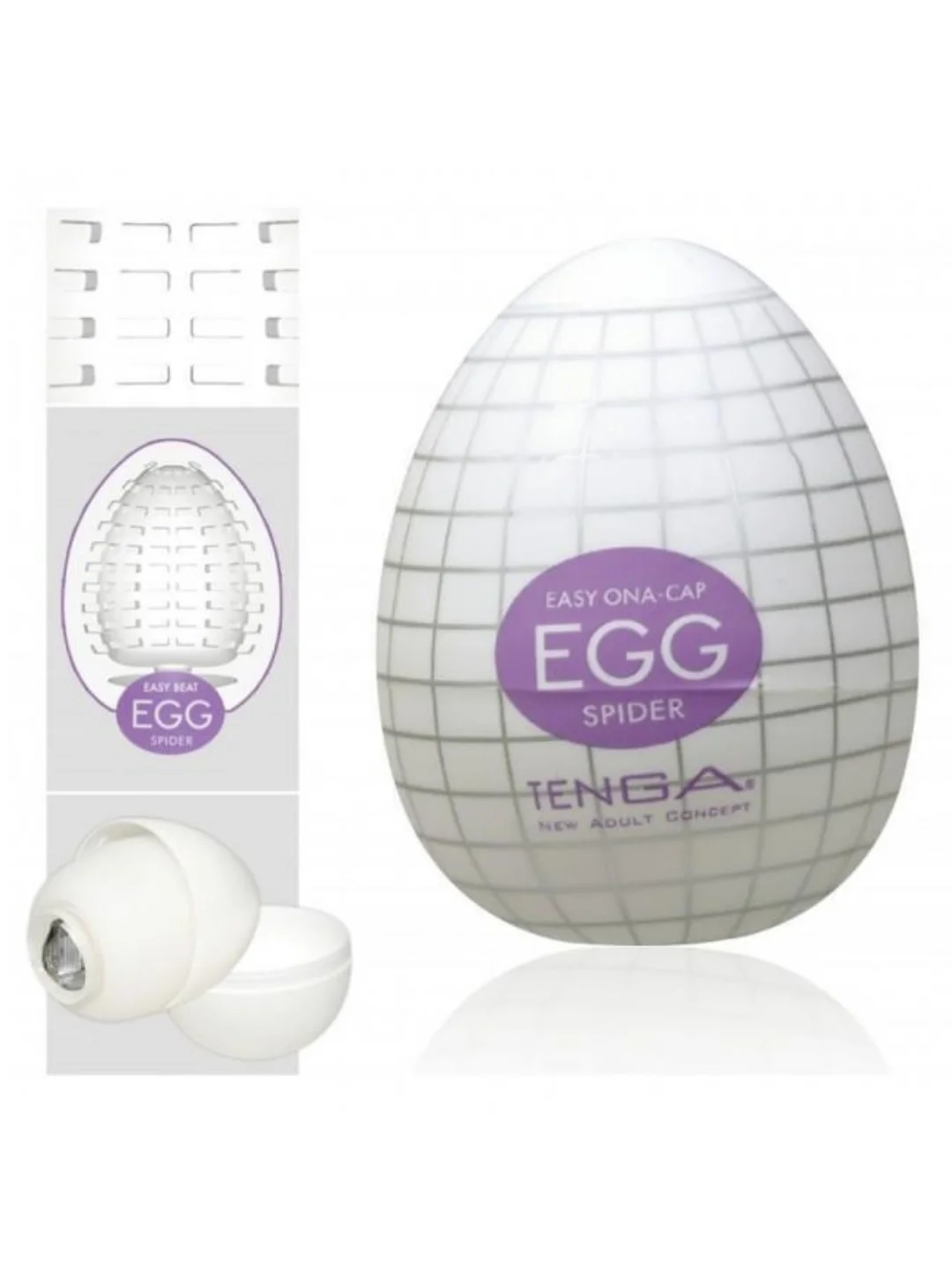 Мастурбатор для мужчин TENGA EGG , SPIDER сиреневое
