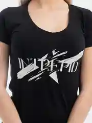Черный футболка INTREPID, черный