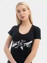 Черный футболка INTREPID, черный