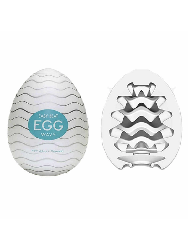 Мастурбатор для мужчин TENGA EGG , WAVY лазурное
