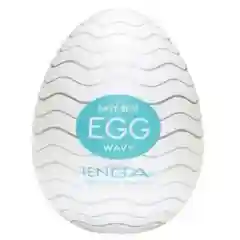 Мятный мастурбатор для мужчин TENGA EGG , WAVY лазурное