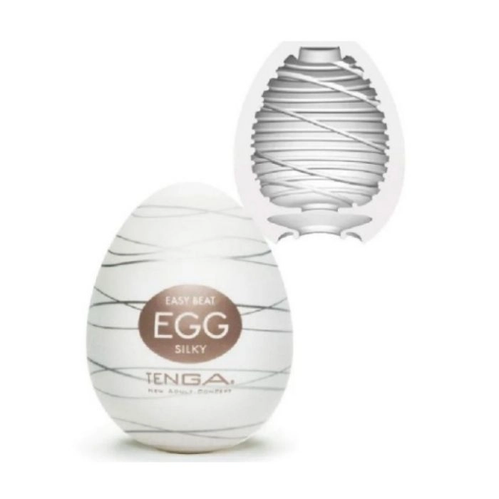 Мастурбатор для мужчин TENGA EGG , SILKY коричневый