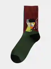 Черный носки "Картины"