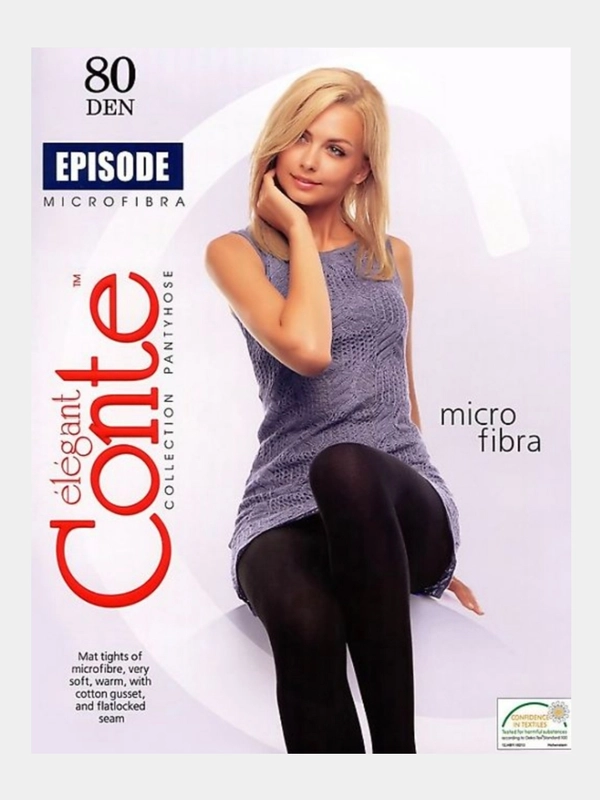 Плотные колготки из микрофибры, Conte Episode 80 den