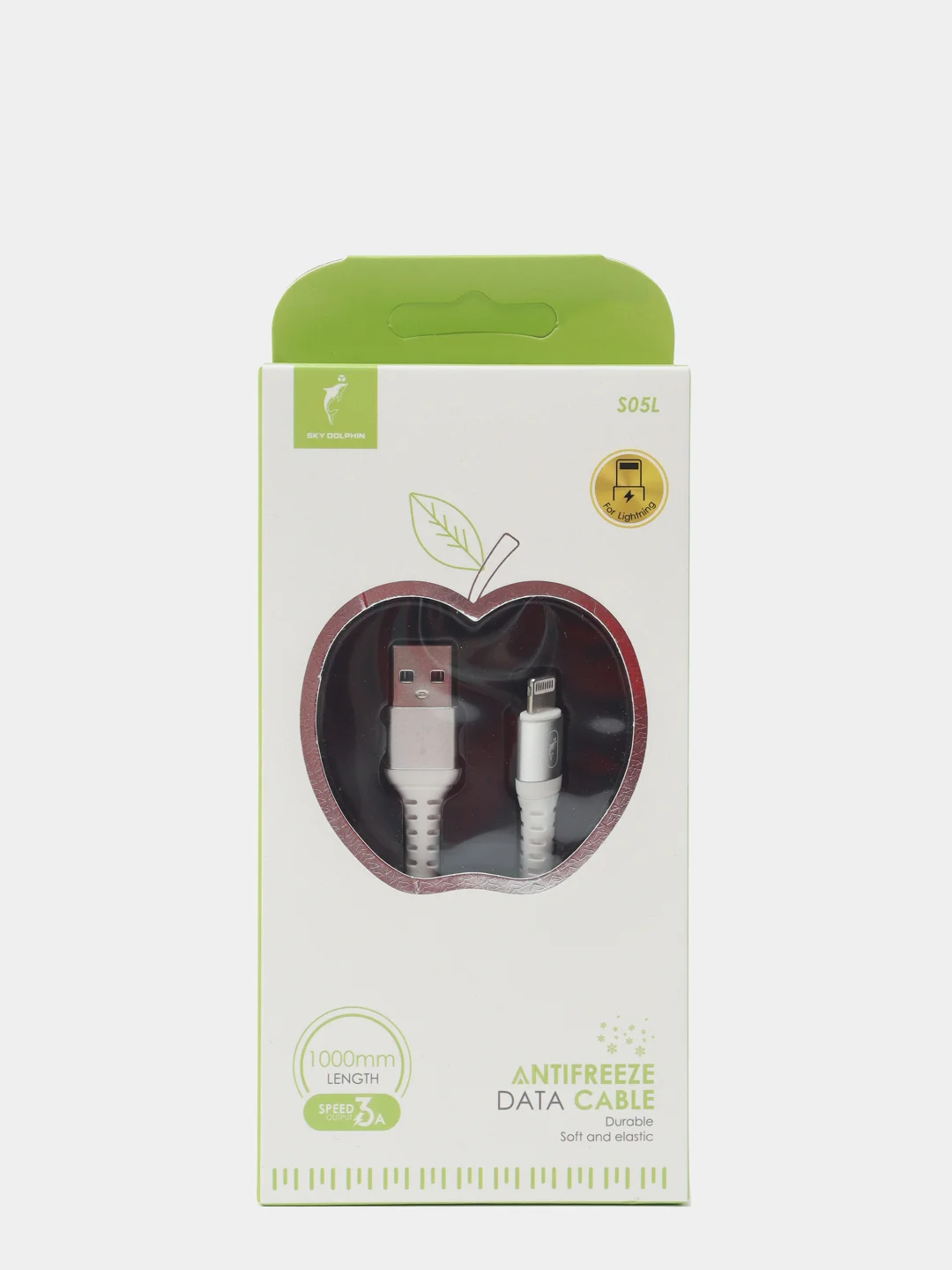 Кабель USB microUSB Lightning Type-C для зарядки и передачи данных, SKYDOLPHIN S05