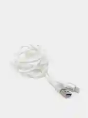 Белый кабель USB microUSB Lightning Type-C для зарядки и передачи данных, SKYDOLPHIN S05