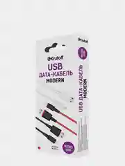 Красный usb кабель micro Krutoff Modern, красный