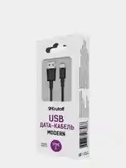 Черный usb кабель type-c Krutoff Modern, черный