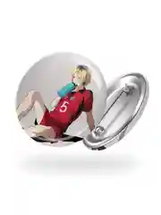 Серый меланж значок Volleylife Волейбол аниме, 56 мм, 14 дизайнов