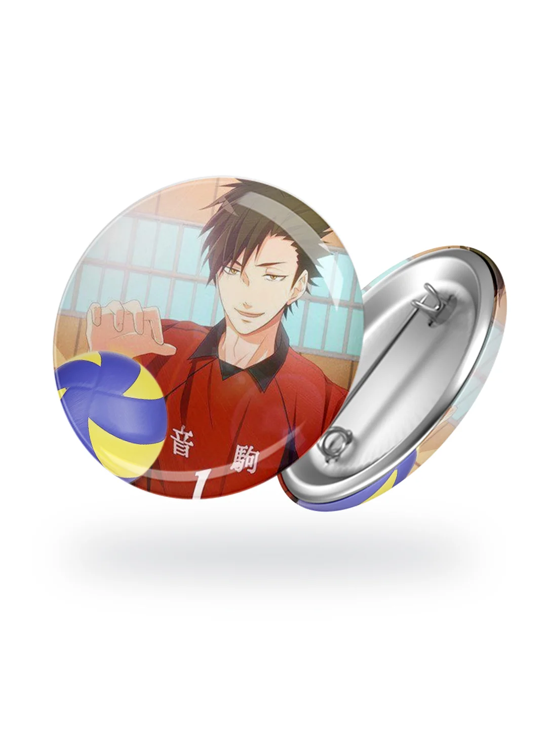 Голубой значок Volleylife Волейбол аниме, 56 мм, 14 дизайнов