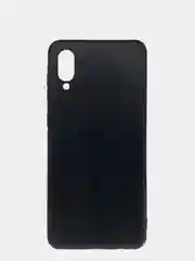 Черный чехол силиконовый на Samsung Galaxy A02 (Самсунг Галакси А02), цветной, матовый
