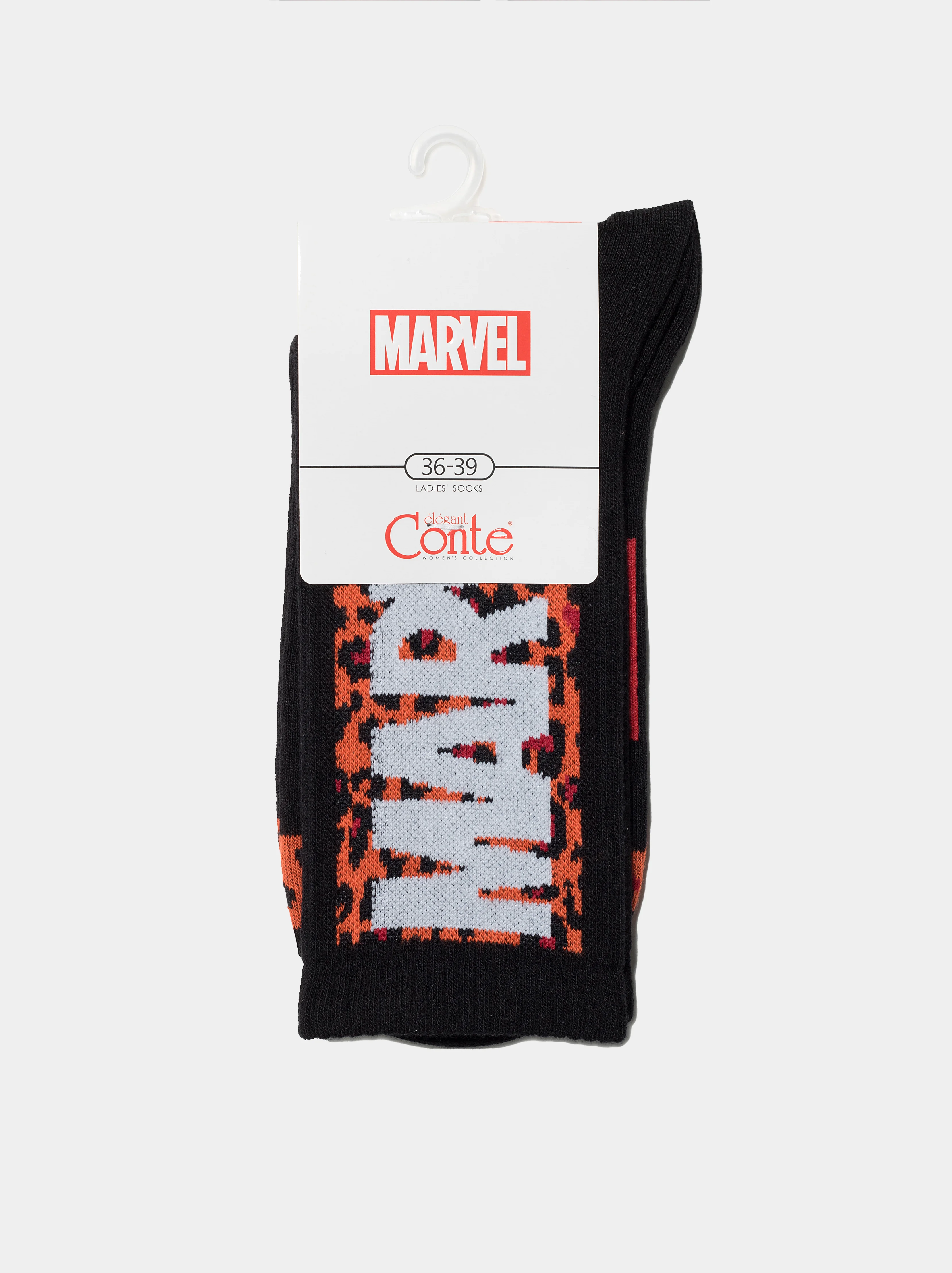 Терракотовый удлинённые женские носки Conte Marvel
