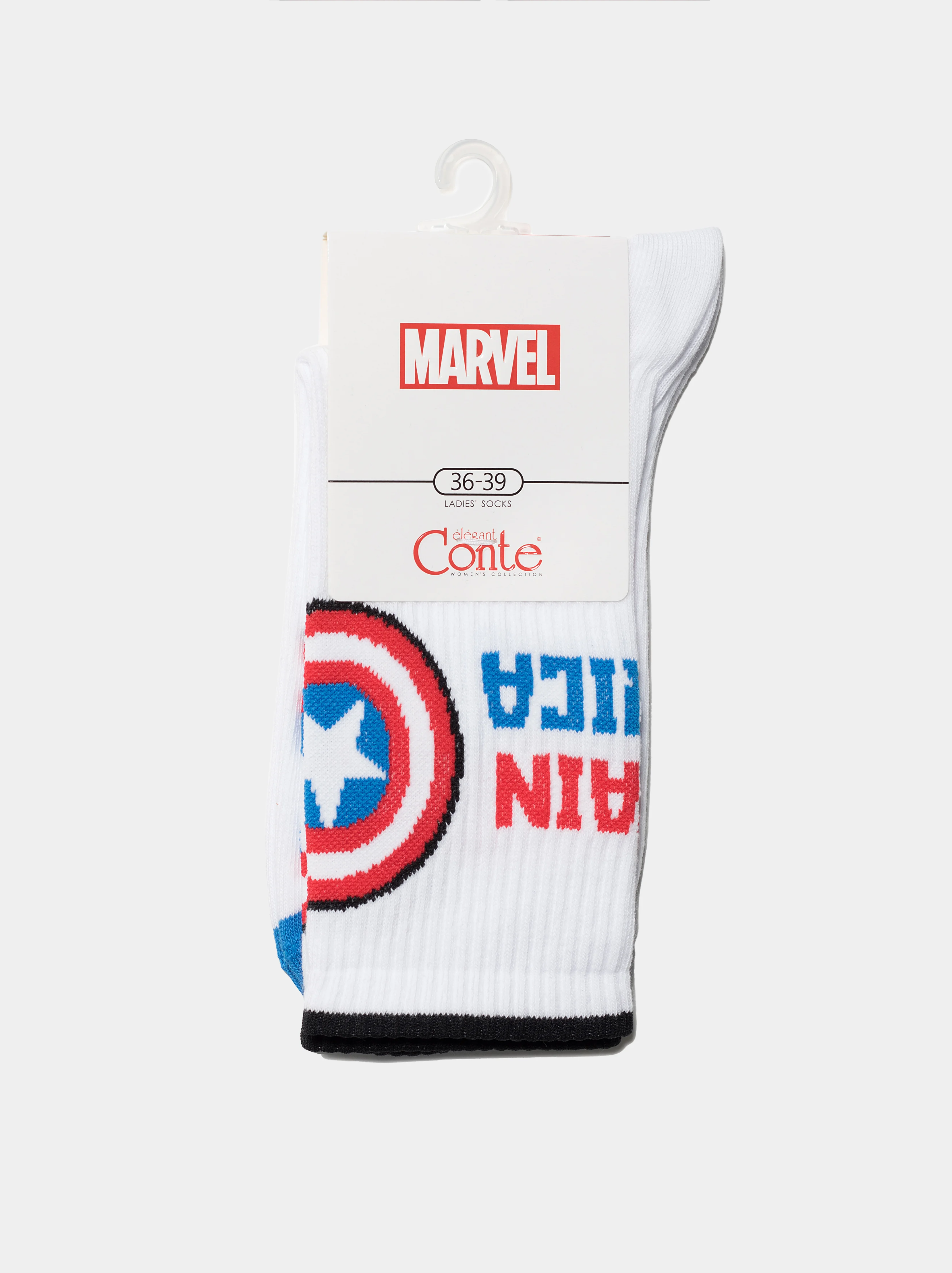 Терракотовый удлинённые женские носки Conte Marvel