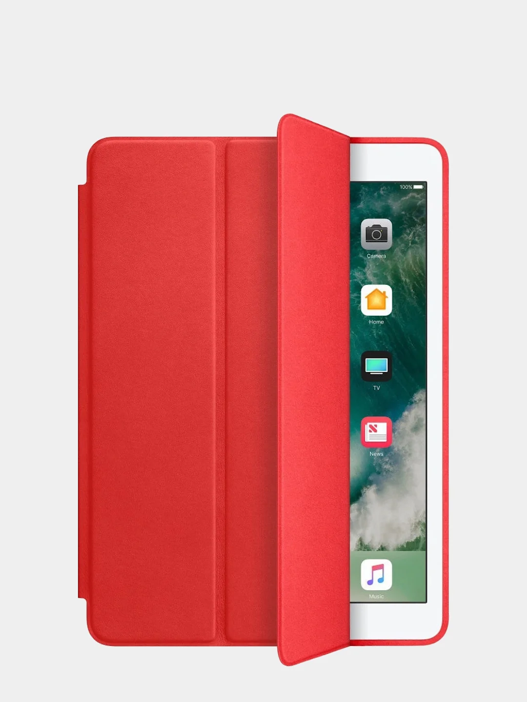 Красный чехол книжка iPad 2 / 3 / 4