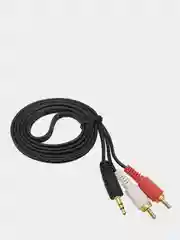 Кабель AUX 3.5 мм Jack на тюльпан 2xRCA 1.5 м