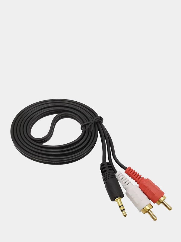 Кабель AUX 3.5 мм Jack на тюльпан 2xRCA 1.5 м