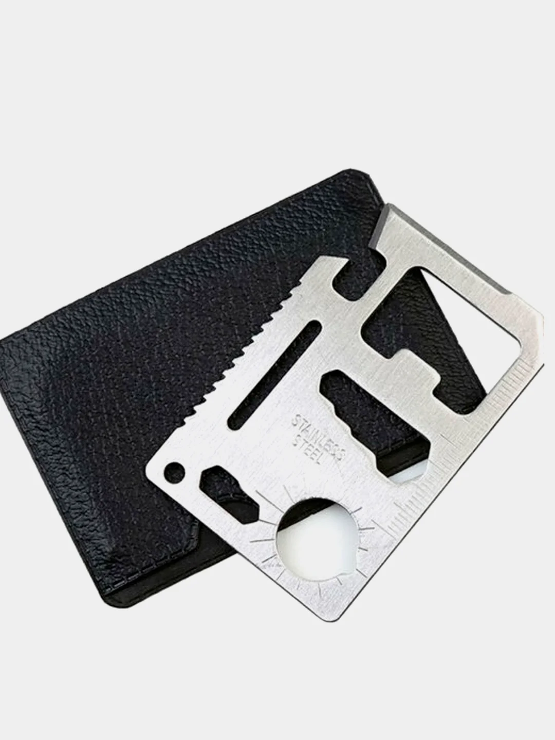 Мультитул-кредитка для выживания Survival Tool EDC, 11 в 1, серебристый