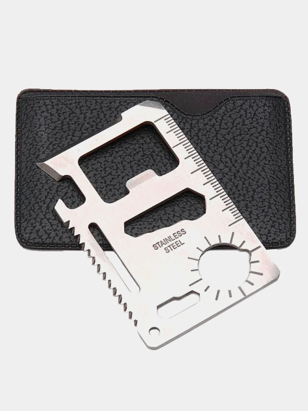 Мультитул-кредитка для выживания Survival Tool EDC, 11 в 1, серебристый