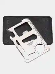 Мультитул-кредитка для выживания Survival Tool EDC, 11 в 1, серебристый