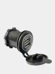 Зарядное устройство с 2 USB портами для мототехники, 12-24V