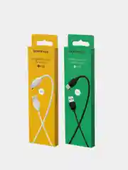 Белый кабель для зарядки и передачи данных Borofone BX19 Type-C