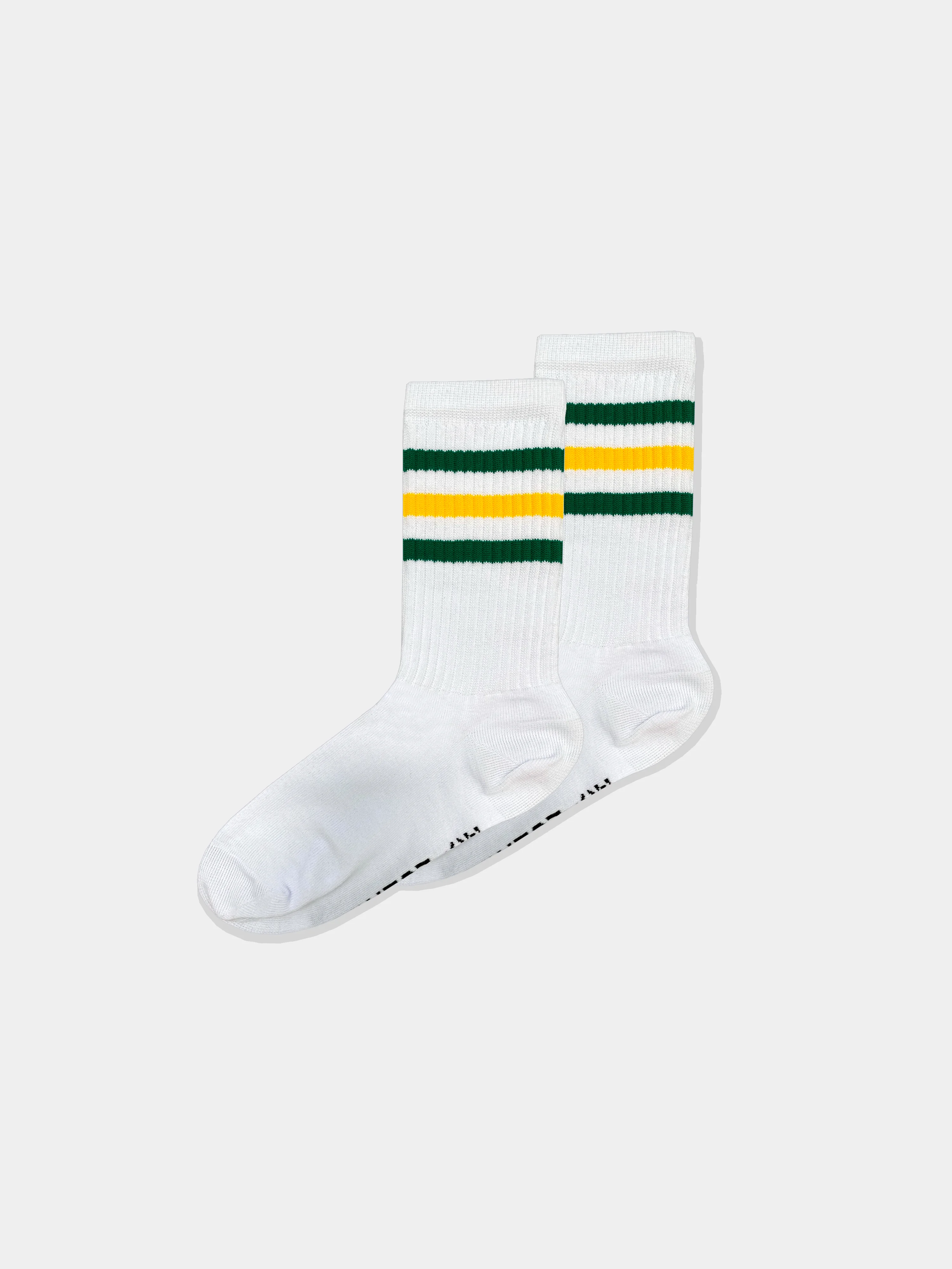 Носки Nicenonice Classic "Три полосы: 101010 Green-Yellow-Green"