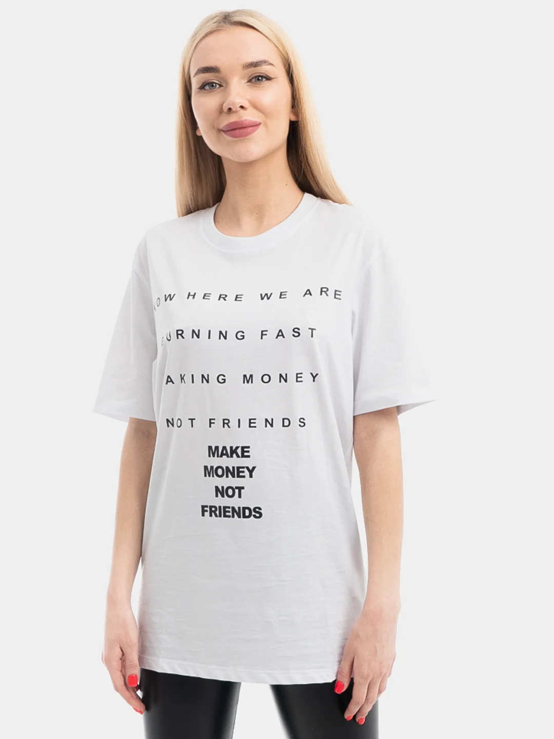 Футболка MAKE MONEY NOT FRIENDS 21 Белый