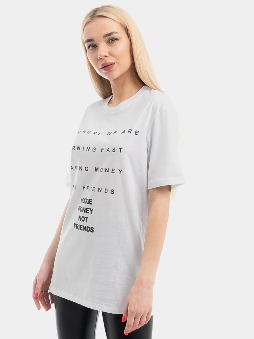 Футболка MAKE MONEY NOT FRIENDS 21 Белый