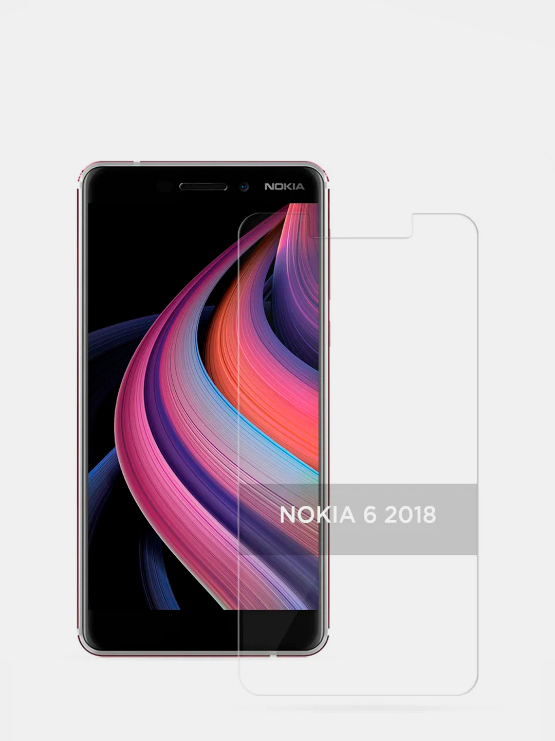 Защитное стекло Nokia 6 (0.3) (2D) безрамочное, прозрачное купить по цене  50 ₽ в интернет-магазине Магнит Маркет