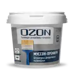 Штукатурка декоративная OZON "Муссон-Премиум" песчаная