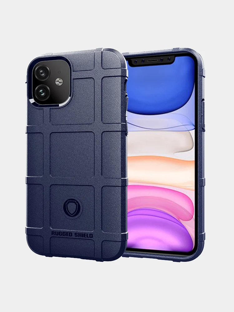 Темно-синий суперпрочный чехол iPhone 11 Pro Max, 11, 11 Pro