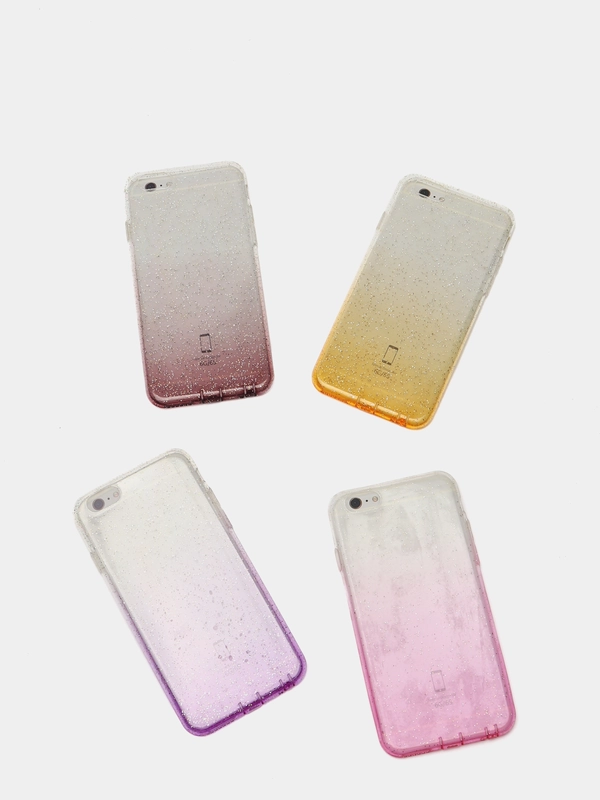 Чехол силиконовый прозрачный с градиентным окрасом iPhone 6/6s