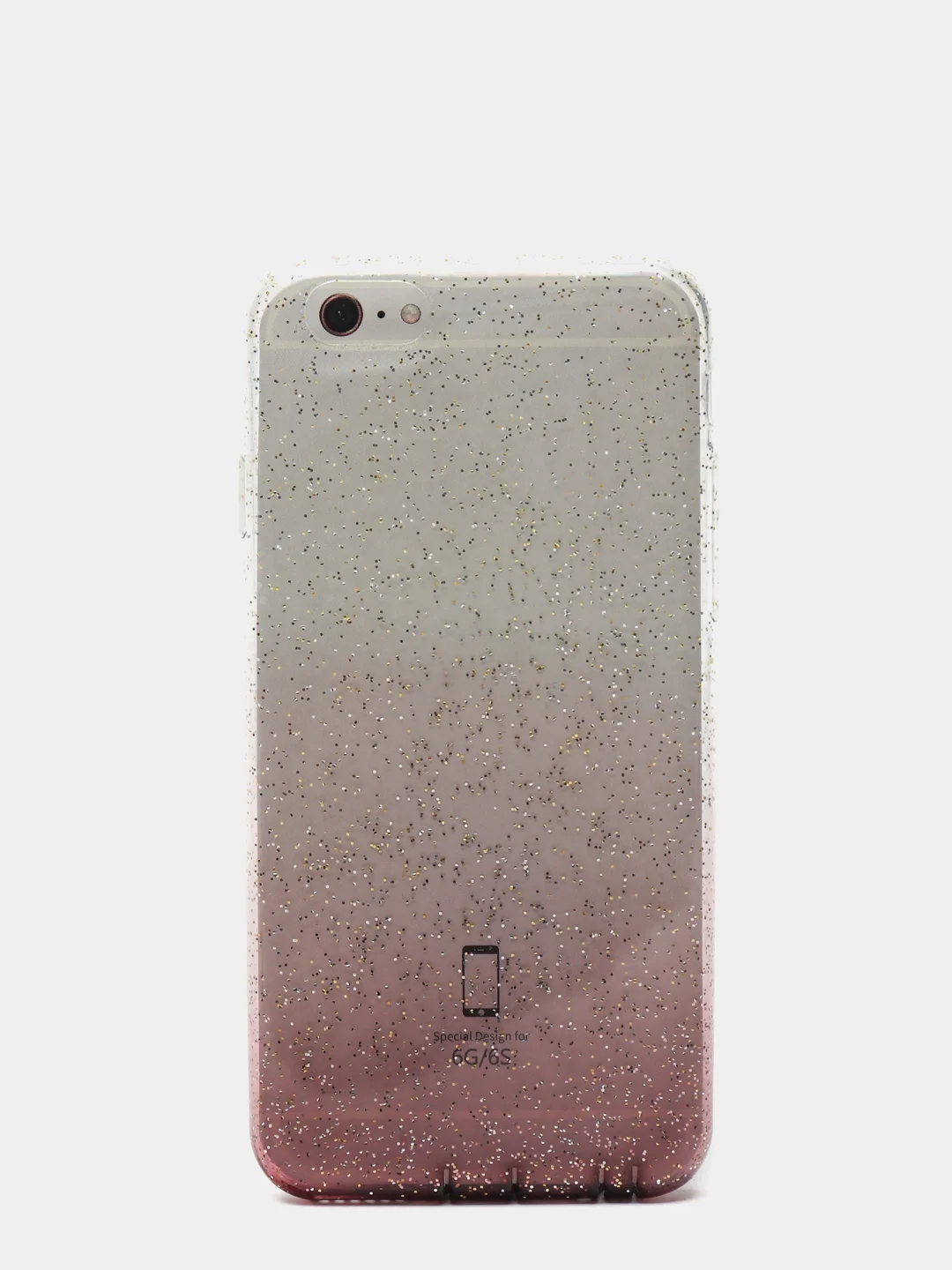 Чехол силиконовый прозрачный с градиентным окрасом iPhone 6/6s