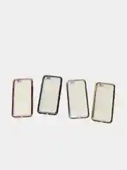 Чехол силиконовый iPhone 7 , 7 Plus , 8 , 8 Plus , X , Xs , прозрачный с окантовкой
