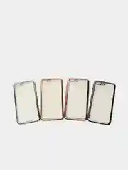 Чехол силиконовый iPhone 7 , 7 Plus , 8 , 8 Plus , X , Xs , прозрачный с окантовкой