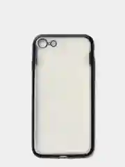 Чехол силиконовый iPhone 7 , 7 Plus , 8 , 8 Plus , X , Xs , прозрачный с окантовкой