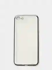 Чехол силиконовый iPhone 7 , 7 Plus , 8 , 8 Plus , X , Xs , прозрачный с окантовкой