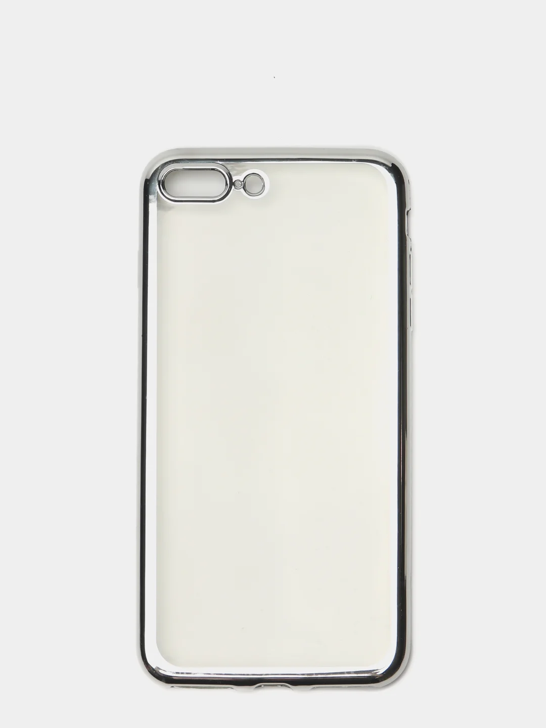 Чехол силиконовый iPhone 7 , 7 Plus , 8 , 8 Plus , X , Xs , прозрачный с окантовкой