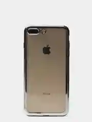 Чехол силиконовый iPhone 7 , 7 Plus , 8 , 8 Plus , X , Xs , прозрачный с окантовкой