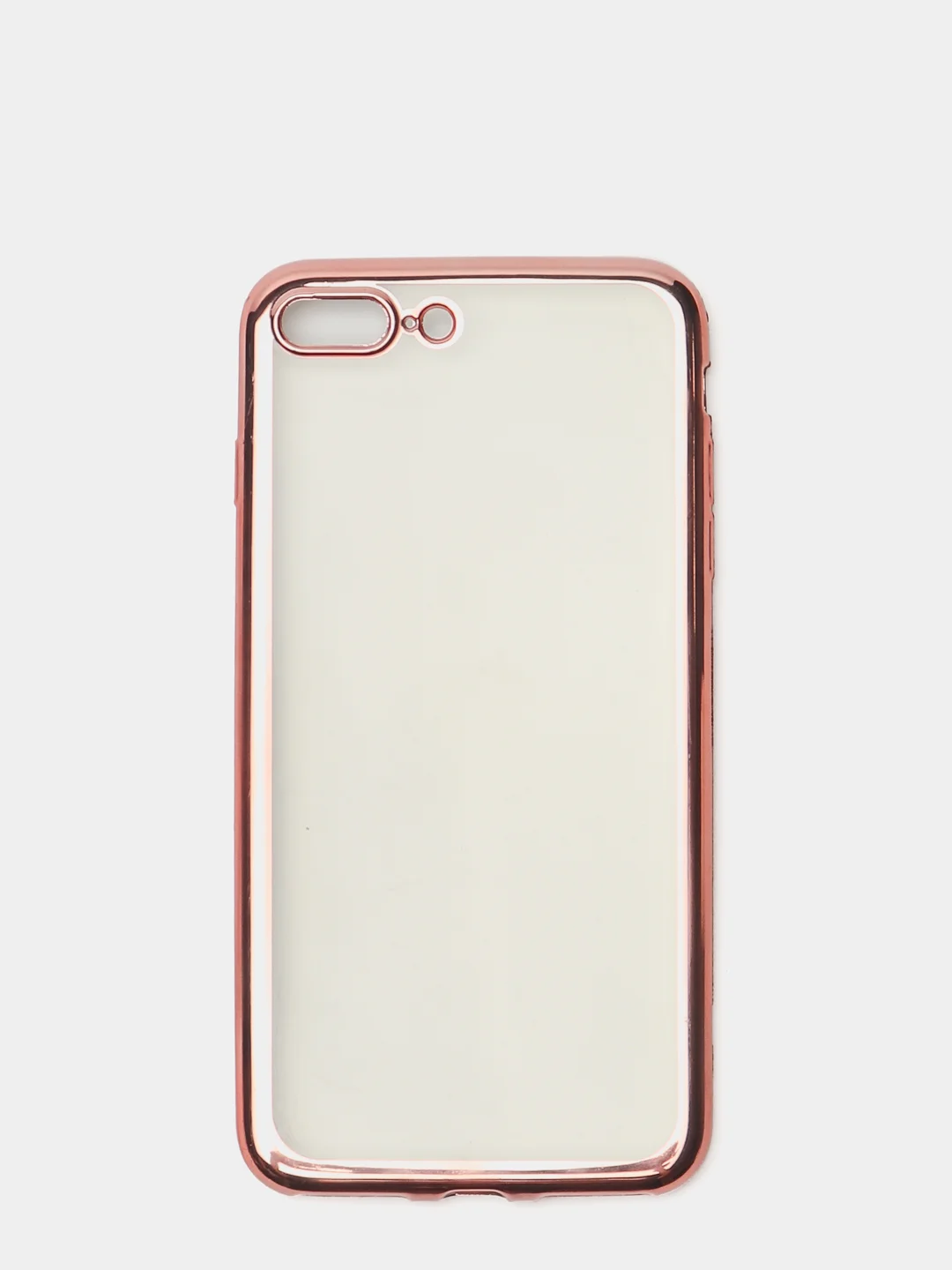 Чехол силиконовый iPhone 7 , 7 Plus , 8 , 8 Plus , X , Xs , прозрачный с окантовкой