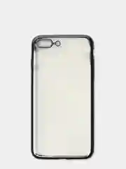 Чехол силиконовый iPhone 7 , 7 Plus , 8 , 8 Plus , X , Xs , прозрачный с окантовкой