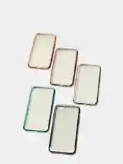 Серый чехол силиконовый iPhone 7 , 7 Plus , 8 , 8 Plus , X , Xs , прозрачный с окантовкой