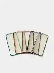 Серый чехол силиконовый iPhone 7 , 7 Plus , 8 , 8 Plus , X , Xs , прозрачный с окантовкой