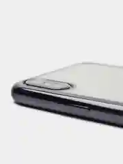 Серый чехол силиконовый iPhone 7 , 7 Plus , 8 , 8 Plus , X , Xs , прозрачный с окантовкой