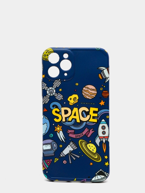 Силиконовый чехол космос для Apple iPhone SE 2020 , 7, 8, 7+, 8+, X, Xs, Max, 11, 12, Pro