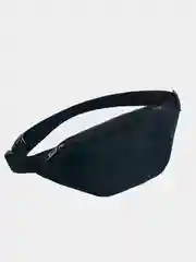Черный сумка на пояс в форме трапеции