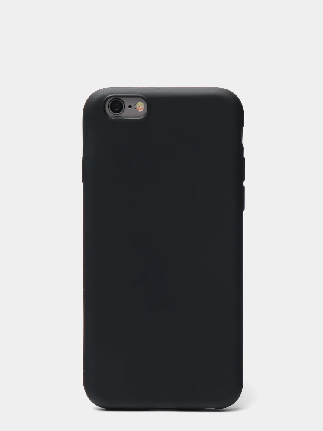 Черный чехол силиконовый матовый для iPhone 7 Plus, 8 плюс 6, 6s, 7, 8, SE 2020